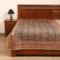 Pedana Hand Block Kalamkari Print Single Bedsheet (90 x 60 in) 12