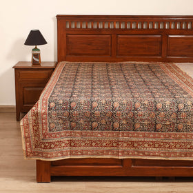 Pedana Hand Block Kalamkari Print Single Bedsheet (90 x 60 in) 12