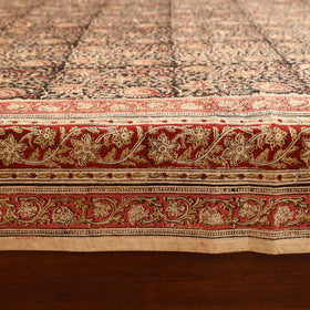 Pedana Hand Block Kalamkari Print Single Bedsheet (90 x 60 in) 12