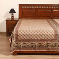Pedana Hand Block Kalamkari Print Single Bedsheet (90 x 60 in) 15