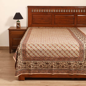 Pedana Hand Block Kalamkari Print Single Bedsheet (90 x 60 in) 15