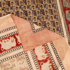 Pedana Hand Block Kalamkari Print Single Bedsheet (90 x 60 in) 16
