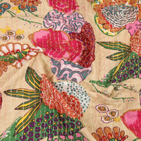 Beige - Jaipur Print Single Tagai Kantha Bed Cover 69