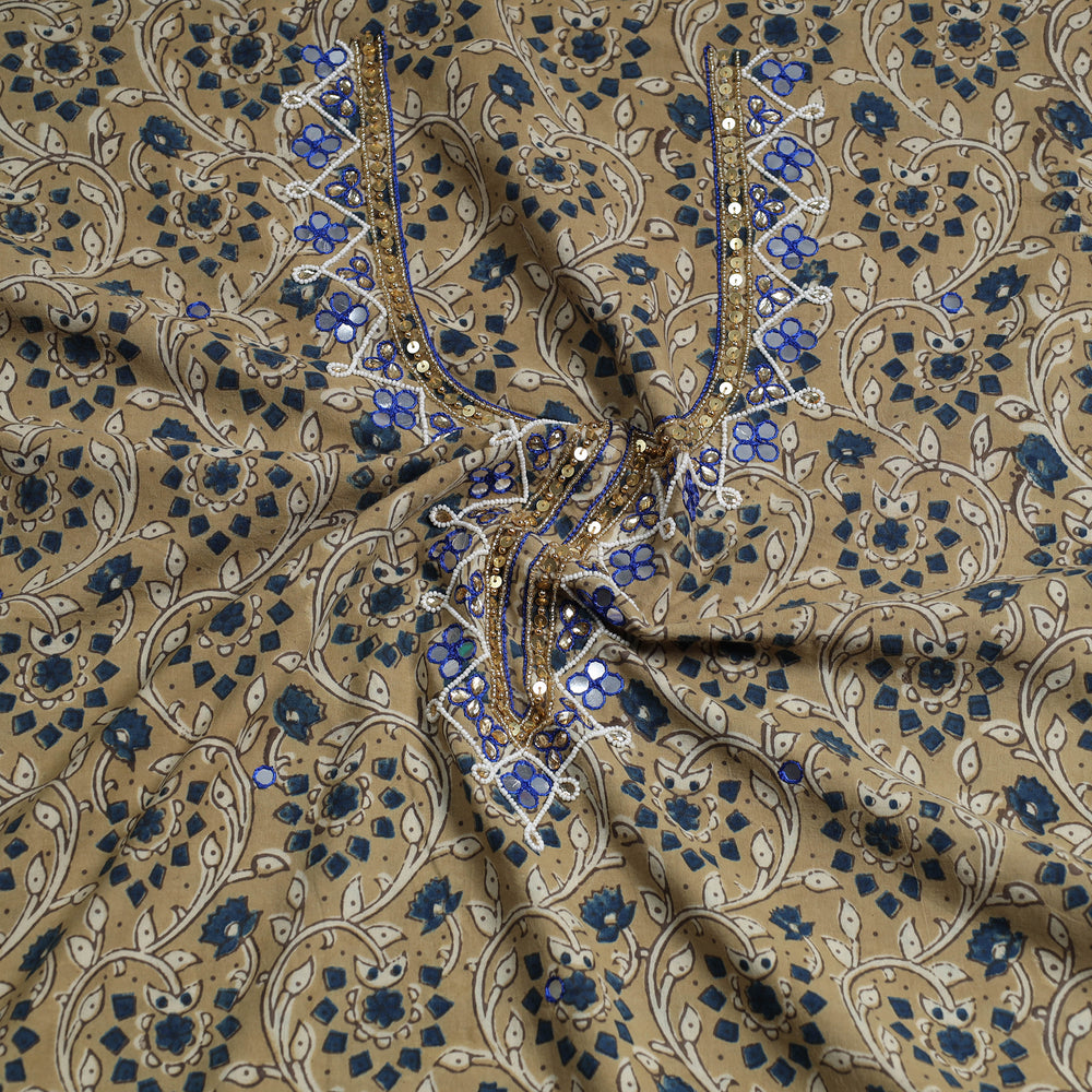 ajrakh kurta material