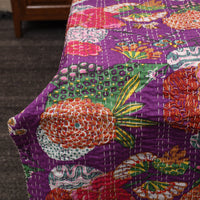 Purple - Jaipur Print Single Tagai Kantha Bed Cover 71