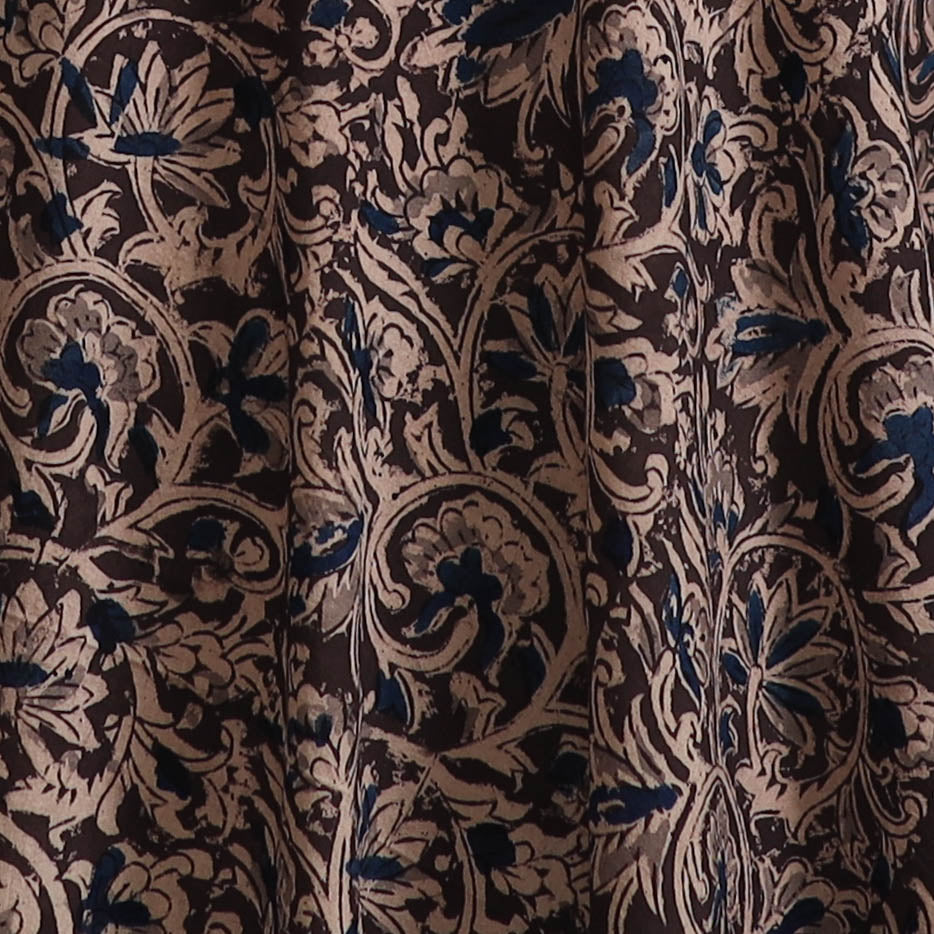 Pedana Kalamkari Hand Block Print Natural Dyed Cotton Fabric 05