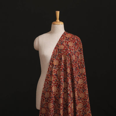 Pedana Kalamkari Hand Block Print Natural Dyed Cotton Fabric 13