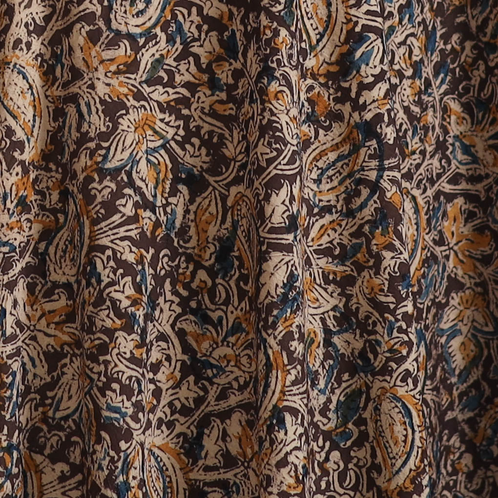 Pedana Kalamkari Hand Block Print Natural Dyed Cotton Fabric 16