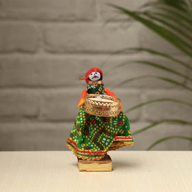  Rajasthani Puppet Couple Handmade Tealight Candle Holders (Set of 2) 