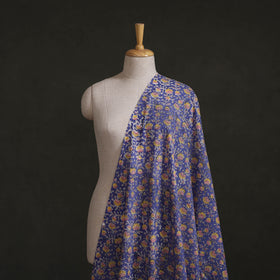 Purple - Sanganeri Hand Block Print Cotton Fabric 04
