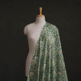 Green - Sanganeri Hand Block Print Cotton Fabric 06