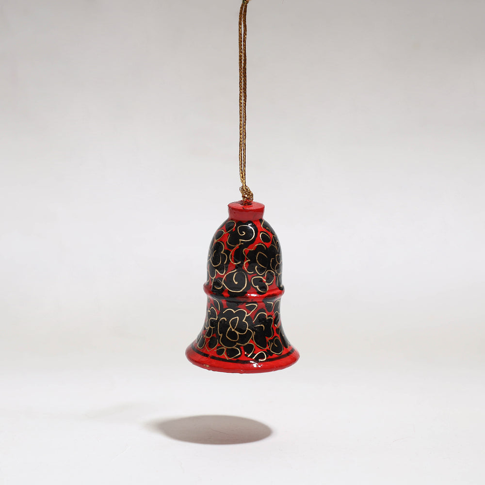 Bell - Kashmir Handpainted Christmas Decor Ornament 08