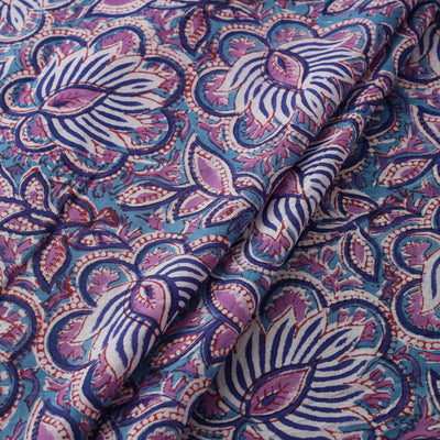 Sanganeri Hand Block Print Cotton Fabric 11