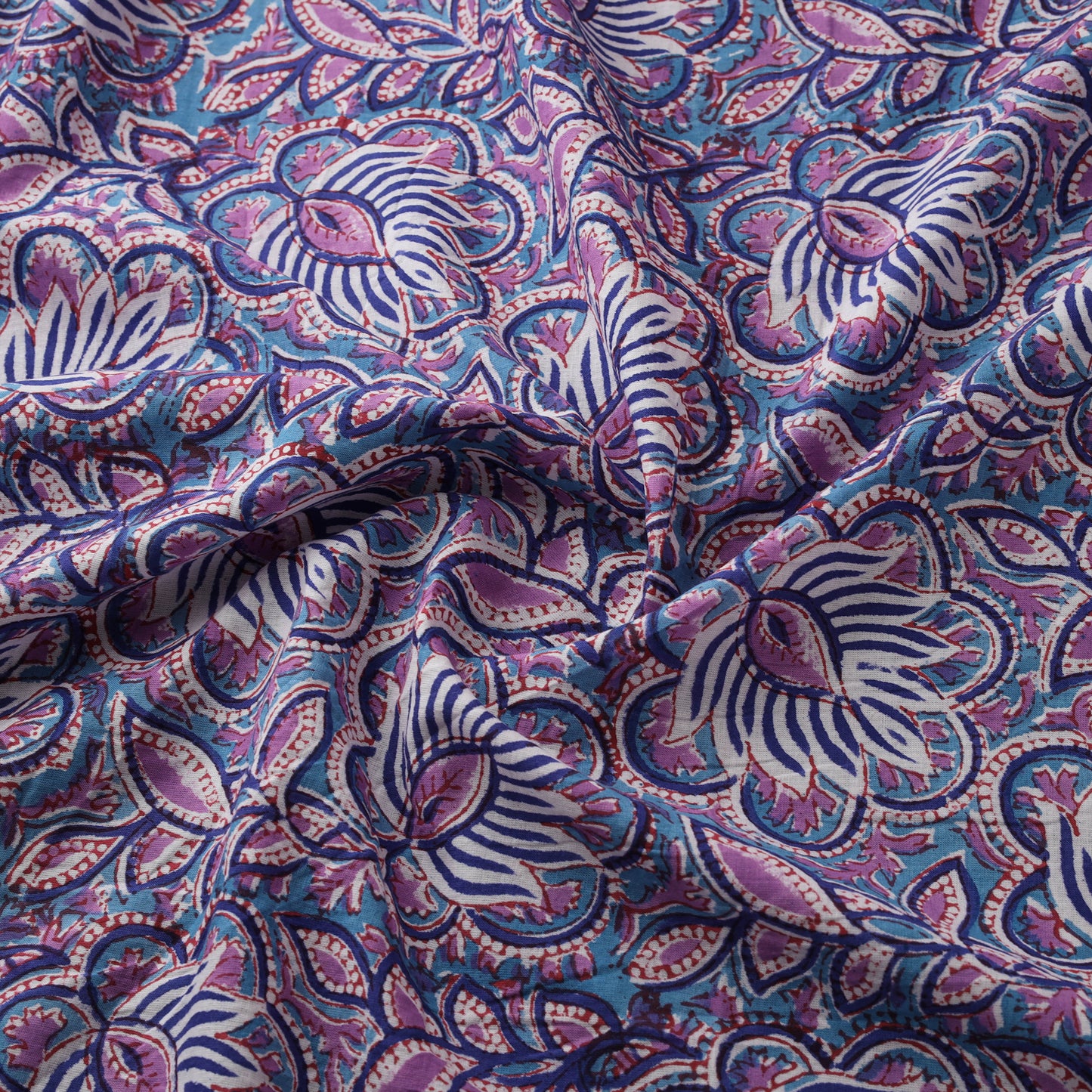 Sanganeri Hand Block Print Cotton Fabric 11