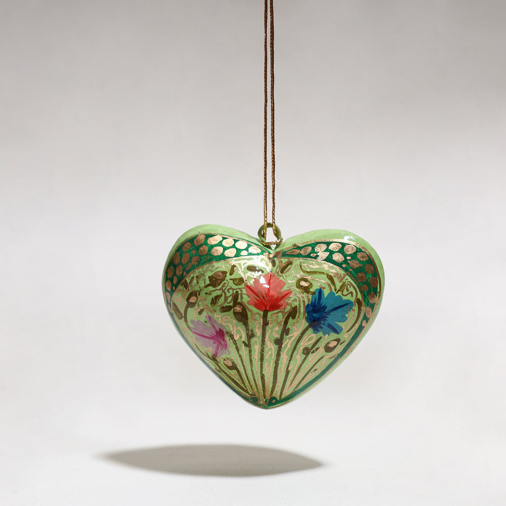 Heart - Kashmir Handpainted Christmas Decor Ornament 57