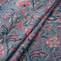 Blue - Sanganeri Hand Block Print Cotton Fabric 09