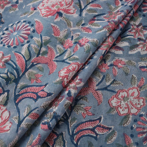 Sanganeri Hand Block Print Cotton Fabric 09