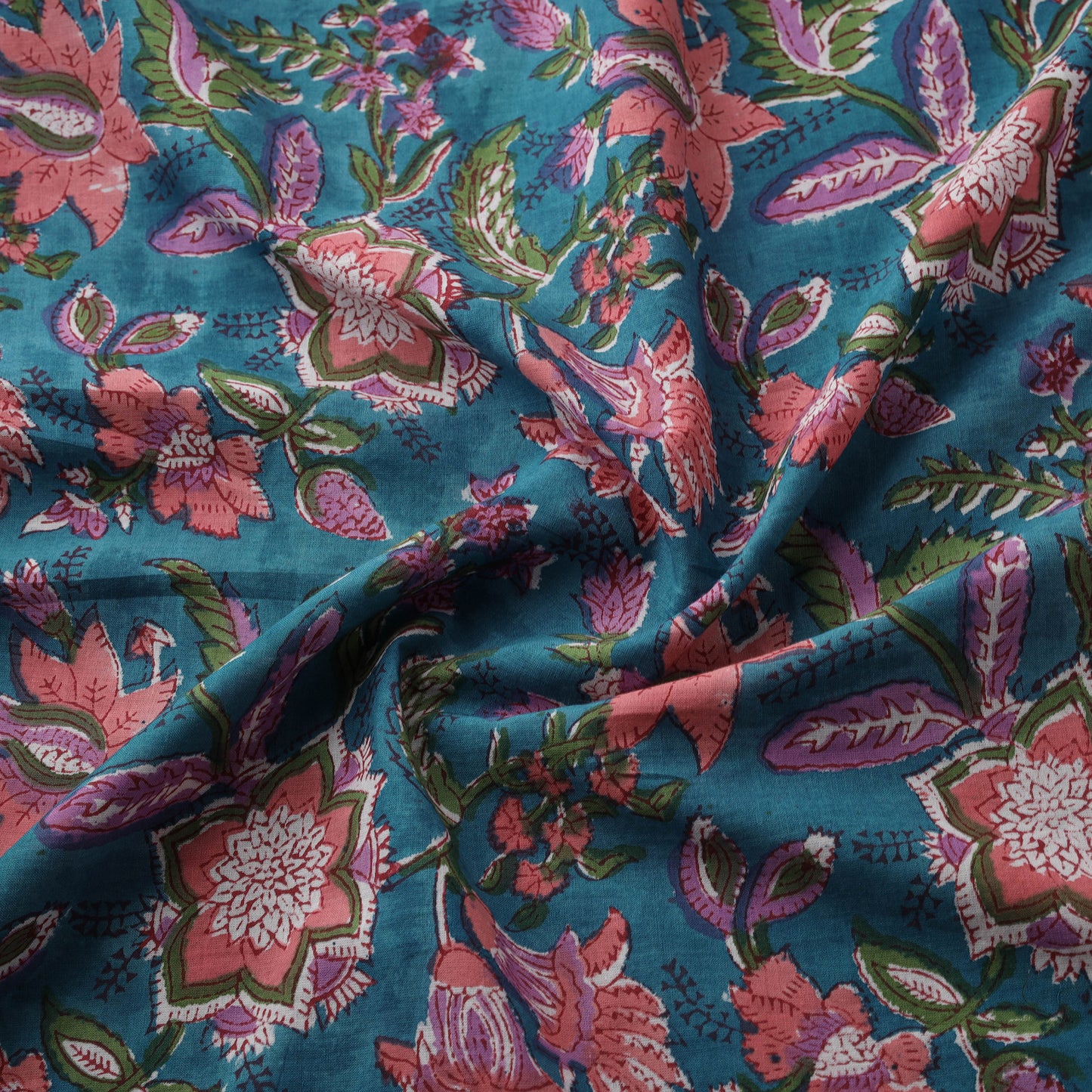 Sanganeri Hand Block Print Cotton Fabric 08