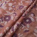 Brown - Sanganeri Hand Block Print Cotton Fabric 07