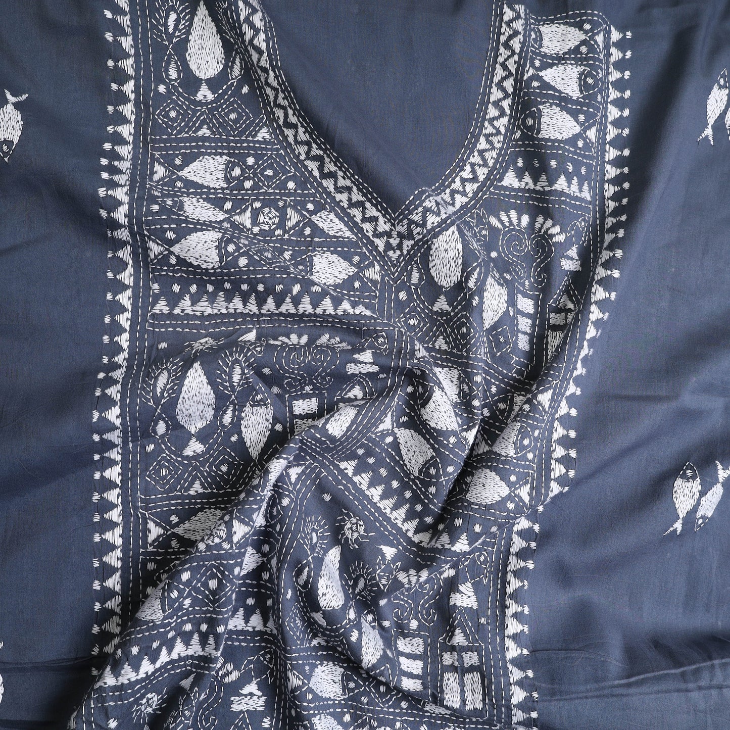 Kantha Embroidery Kurta Material