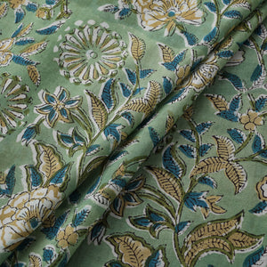 Sanganeri Hand Block Print Cotton Fabric 06