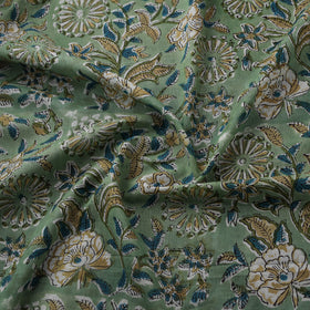Green - Sanganeri Hand Block Print Cotton Fabric 06