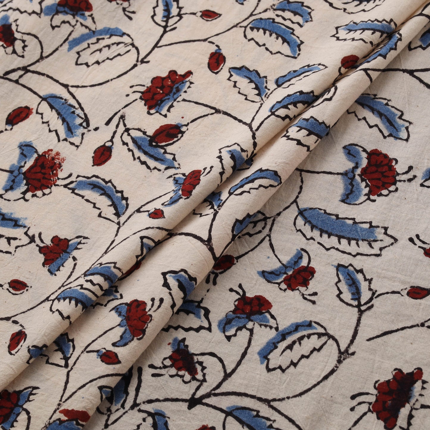 Ajrakh Hand Block Print Natural Dyed Cotton Fabric 21