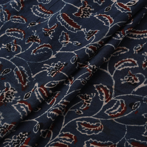 Ajrakh Hand Block Print Natural Dyed Cotton Fabric 23
