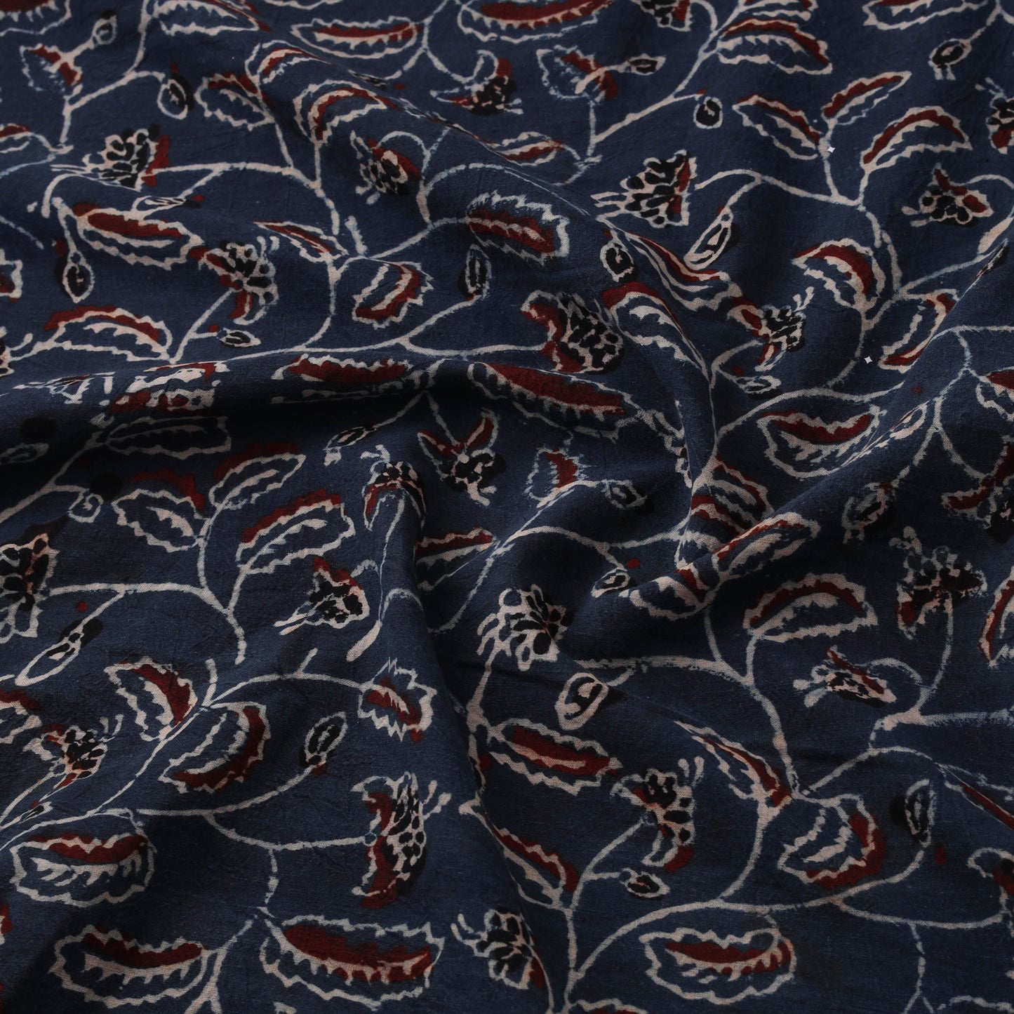 Ajrakh Hand Block Print Natural Dyed Cotton Fabric 23