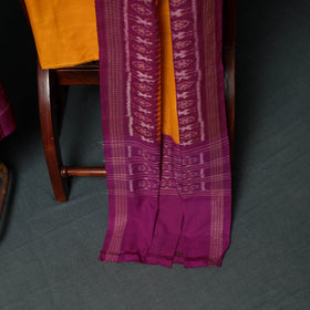 Sambalpuri Ikat Handloom Cotton 3pc Unstitched Dress Material Suit Set 06