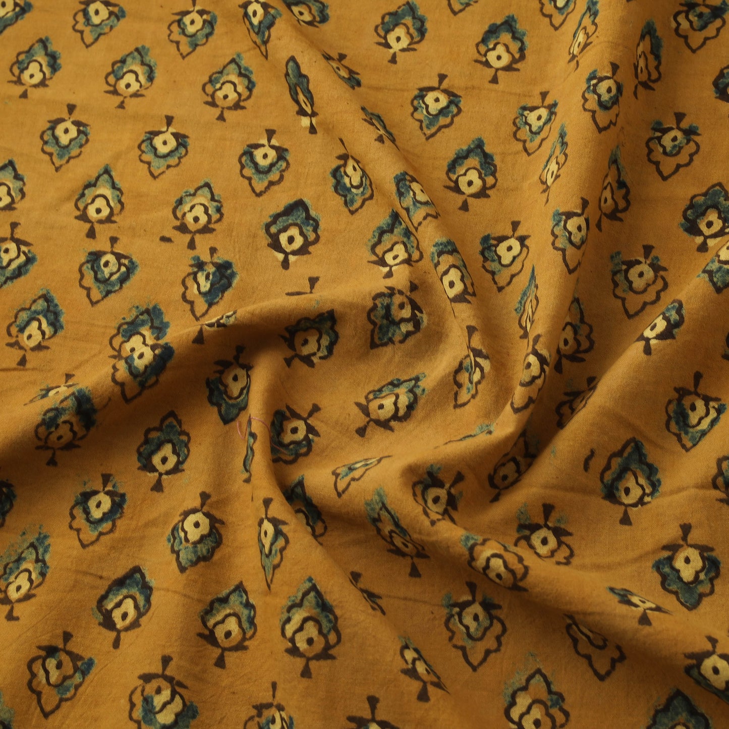 Ajrakh Hand Block Print Natural Dyed Cotton Fabric 26
