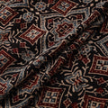 Ajrakh Hand Block Print Natural Dyed Cotton Fabric 28