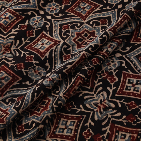 Ajrakh Hand Block Print Natural Dyed Cotton Fabric 28