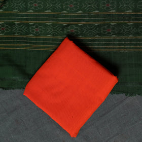 Sambalpuri Ikat Handloom Cotton 3pc Unstitched Dress Material Suit Set 07