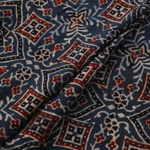 Ajrakh Hand Block Print Natural Dyed Cotton Fabric 29
