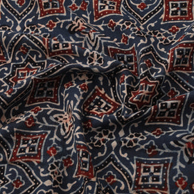 Ajrakh Hand Block Print Natural Dyed Cotton Fabric 29