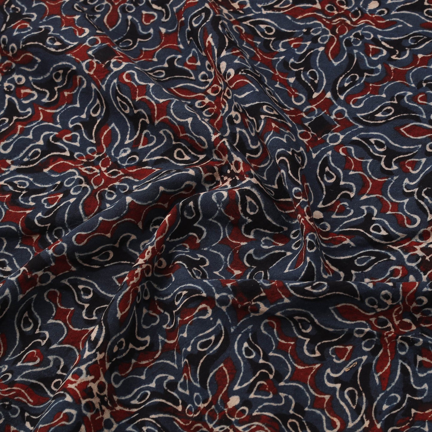 Ajrakh Hand Block Print Natural Dyed Cotton Fabric 30