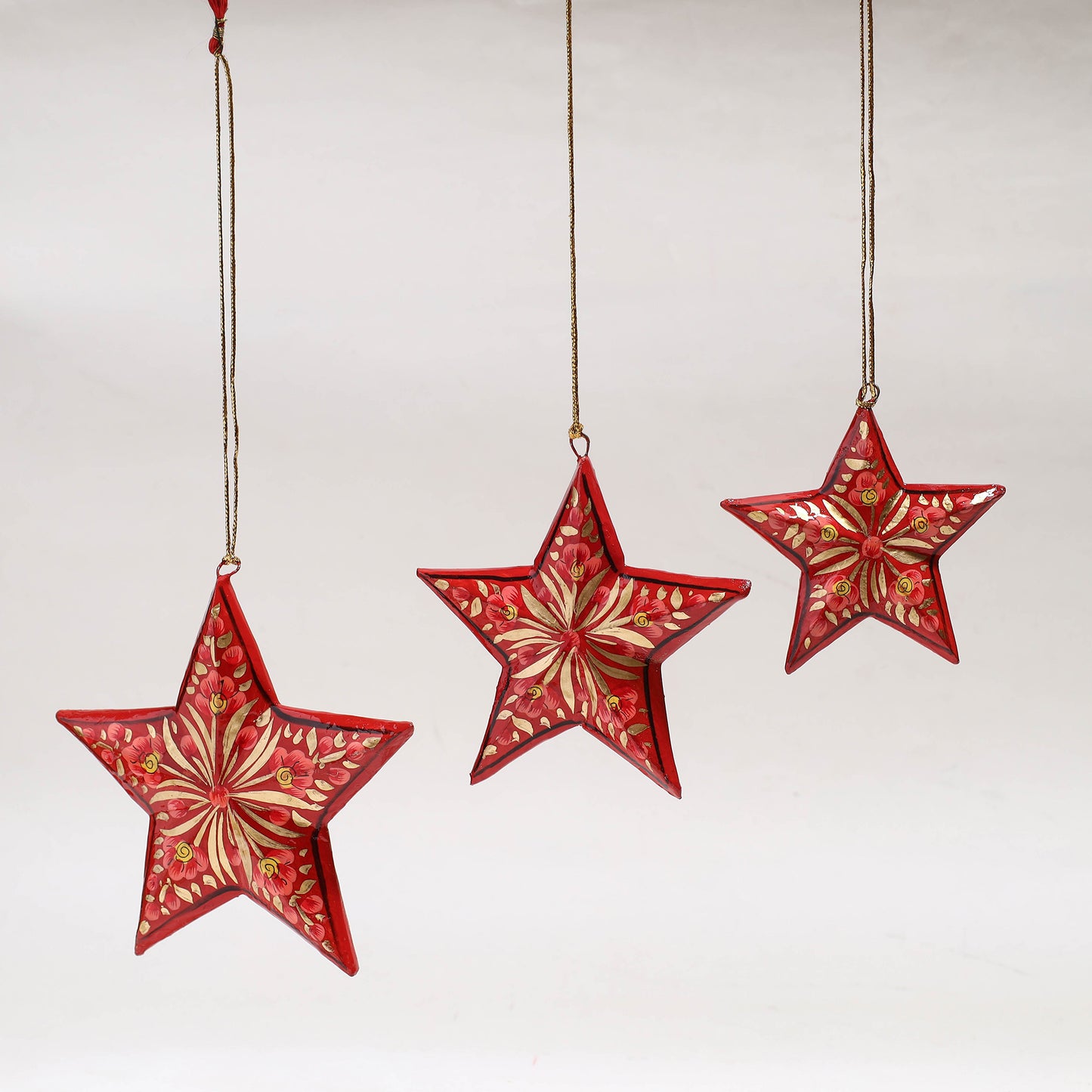 Star - Kashmir Handpainted Christmas Decor Ornament 18