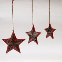 Star - Kashmir Handpainted Christmas Decor Ornament 20