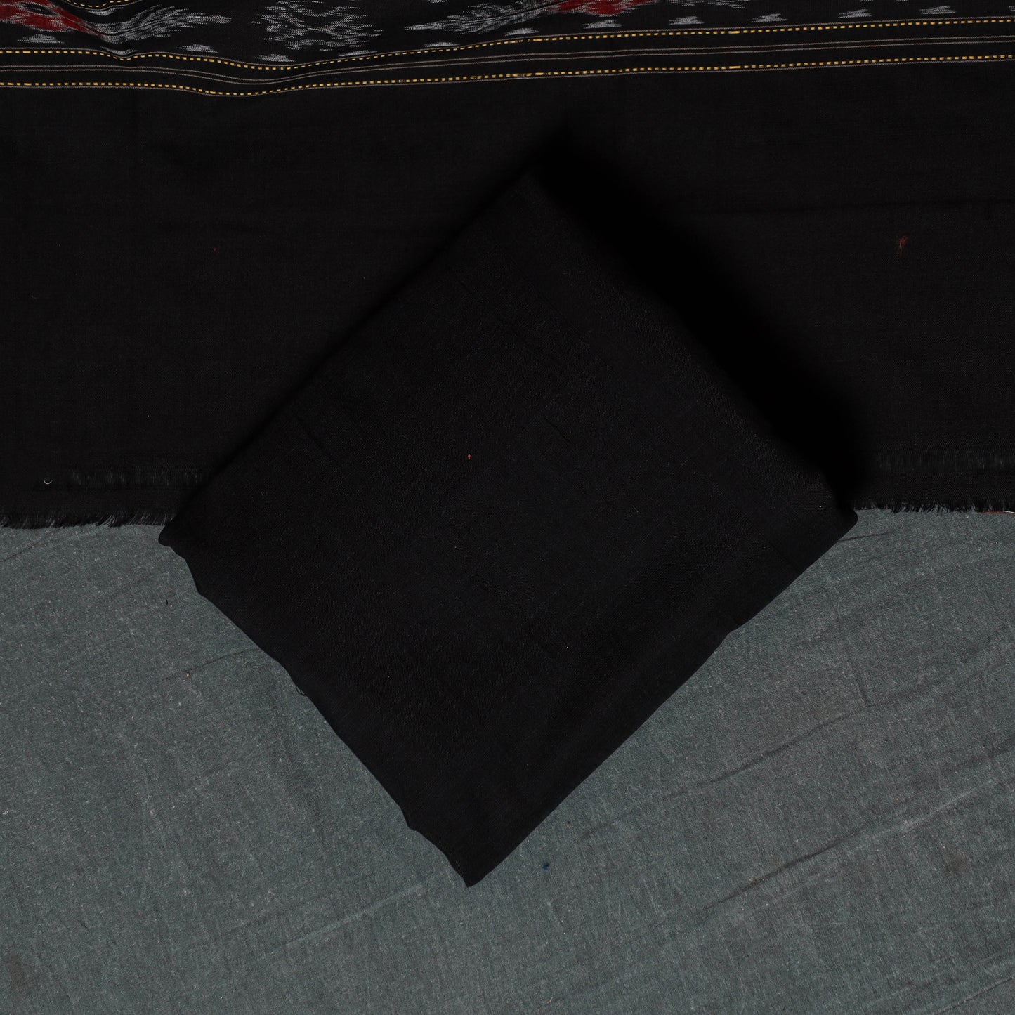 Sambalpuri Ikat Handloom Cotton 3pc Unstitched Dress Material Suit Set 11