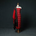 Sambalpuri Ikat Handloom Cotton 3pc Unstitched Dress Material Suit Set 11