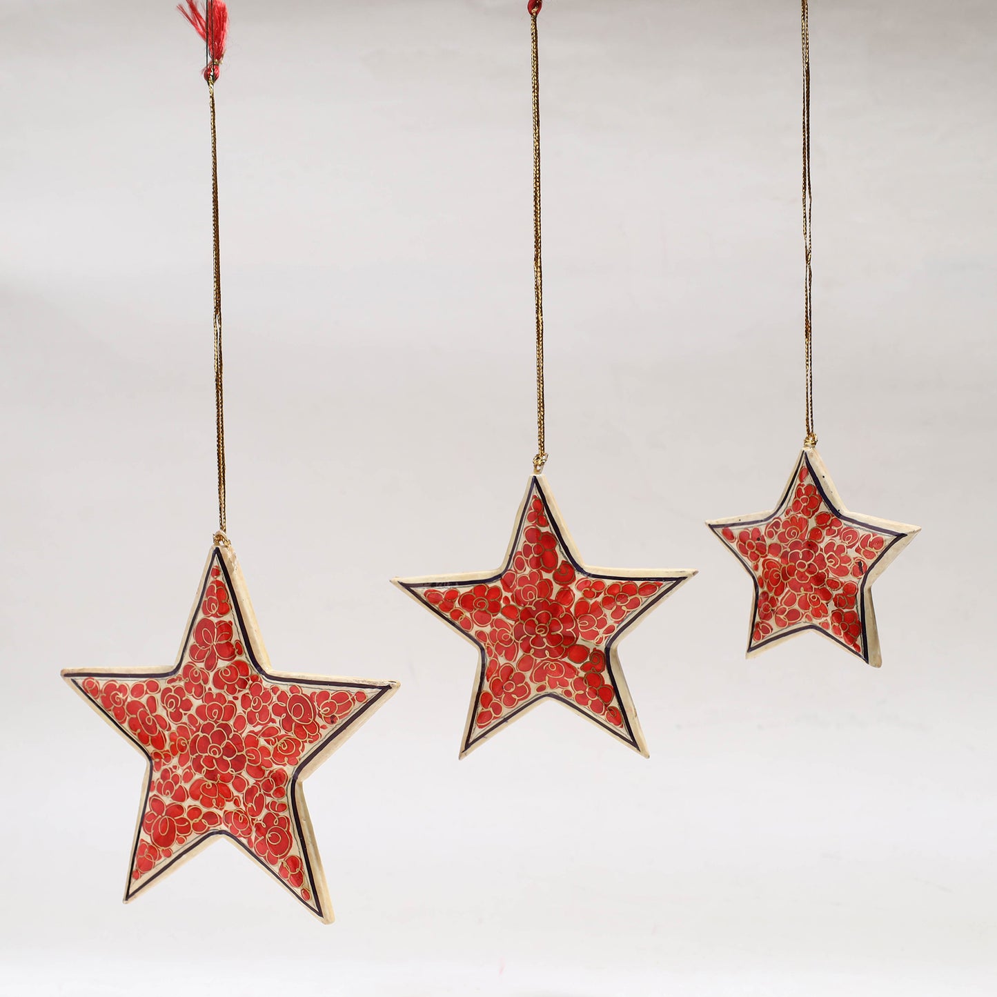 Star - Kashmir Handpainted Christmas Decor Ornament 29