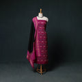 Sambalpuri Ikat Handloom Cotton 3pc Unstitched Dress Material Suit Set 14
