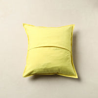 Yellow - Mirror Work Cotton Hand Embroidery Cushion Cover 10