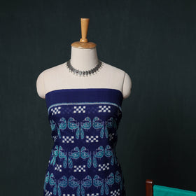 Sambalpuri Ikat Handloom Cotton 3pc Unstitched Dress Material Suit Set 17