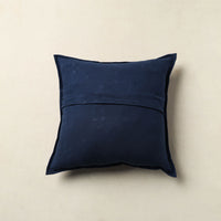 Blue - Mirror Work Cotton Hand Embroidery Cushion Cover 12