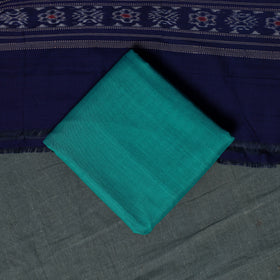 Sambalpuri Ikat Handloom Cotton 3pc Unstitched Dress Material Suit Set 17