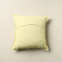 Yellow - Mirror Work Cotton Hand Embroidery Cushion Cover 15