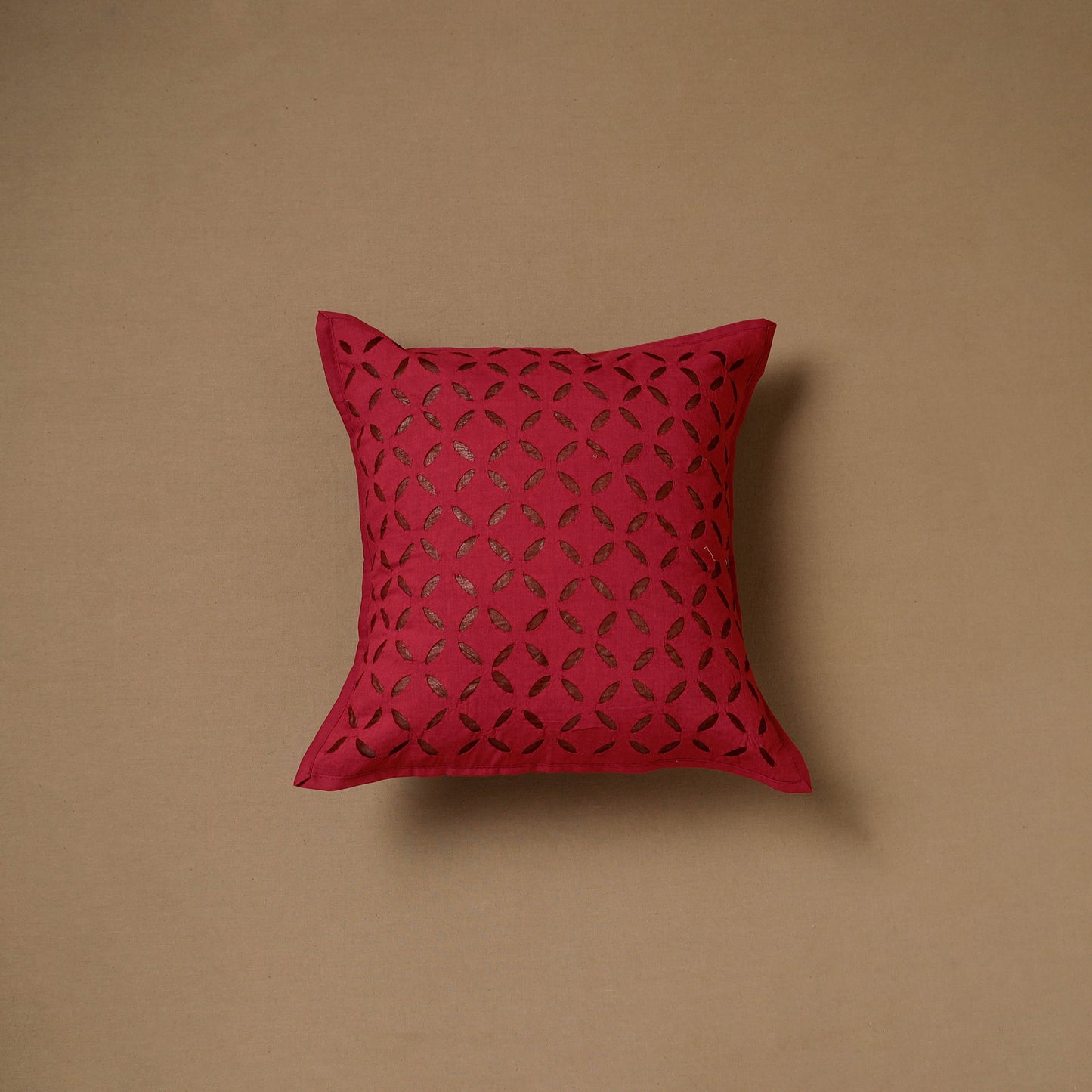 Barmer Applique Cutwork Cushion Cover (16 x 16 in) 17