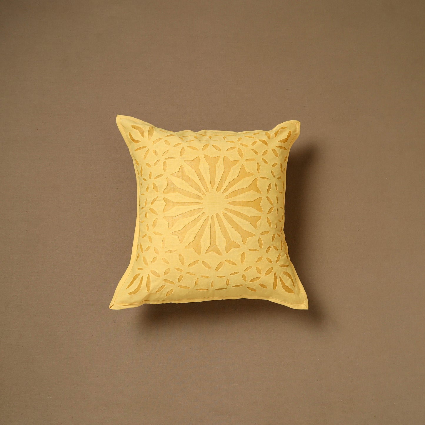 Barmer Applique Cutwork Cushion Cover (16 x 16 in) 15